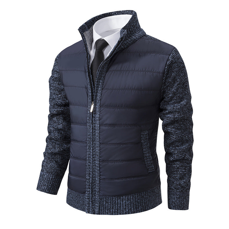 Herren Sportliche Hybridjacke mit feuchtigkeitsregulierendem Material und modernem Strickdesign Aliams