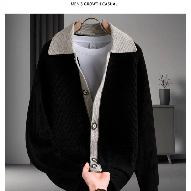 Damen entspannte Strickjacke mit innovativem Schnitt und praktischen Taschen Aliams