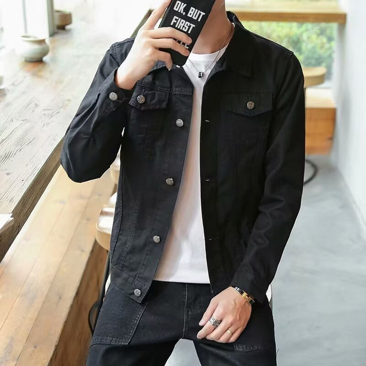 Herren Denim-Jacke mit praktischem Reißverschluss und modischen Details Aliams