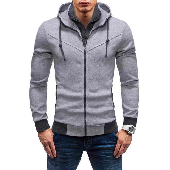 Herren sportlicher Kapuzenpullover mit ergonomischem Schnitt und Reißverschluss Aliams