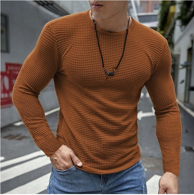 Herren vielseitiges Langarmshirt im strukturierten Design Aliams