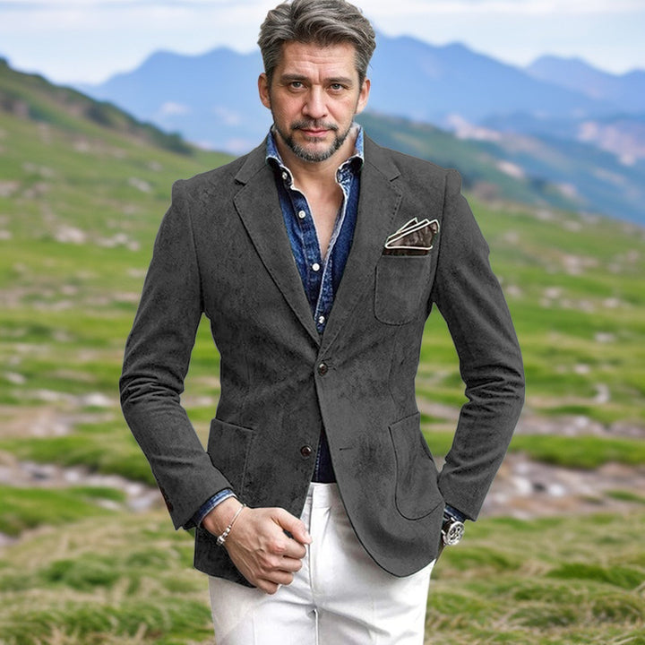Herren eleganter Samtblazer im modernen Look Aliams