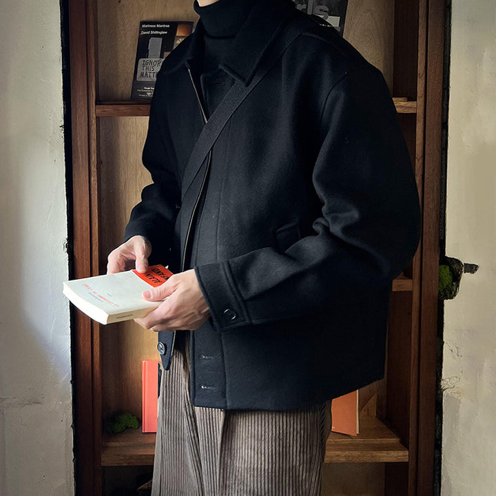 Herren stylische Casual-Jacke mit praktischem Schnitt und Taschen Aliams