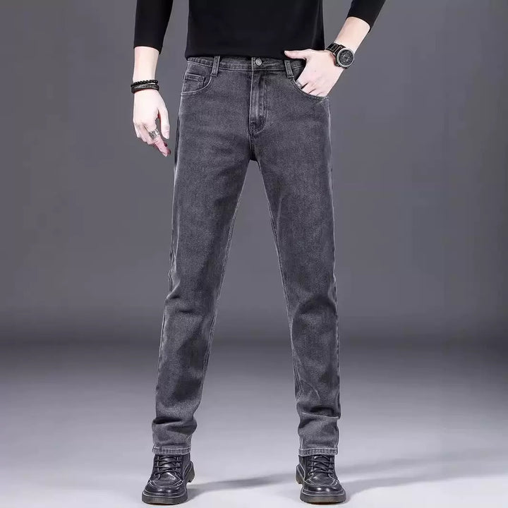 Herren modische Slim-Fit Jeans aus weichem Denim Aliams
