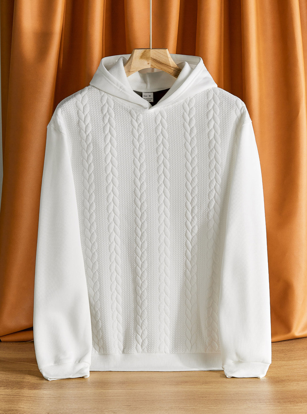 Herren eleganter Kapuzenpullover mit strukturiertem Design Aliams