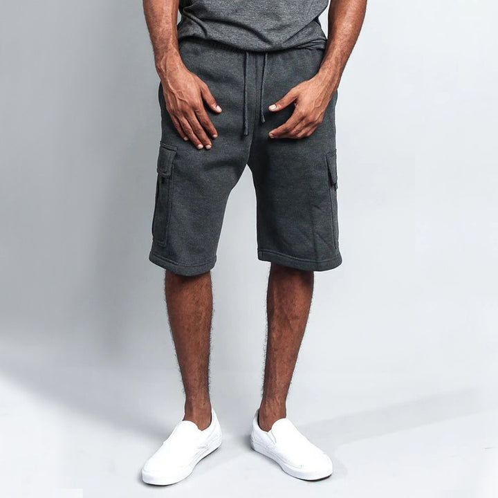 Herren Cargo-Shorts aus weichem Fleece mit praktischen Seitentaschen Aliams