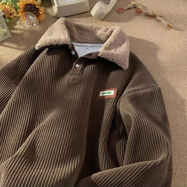 Stilvoller Fleece Winterpullover Für Herren Warm & Bequem