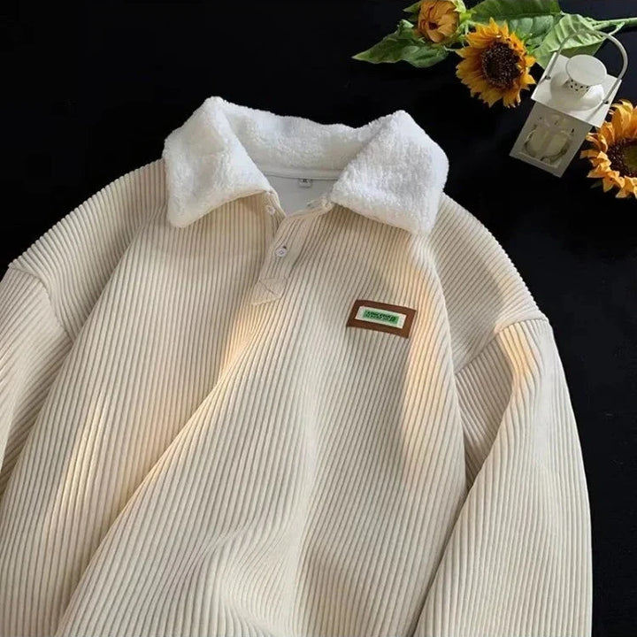 Stilvoller Fleece Winterpullover Für Herren Warm & Bequem