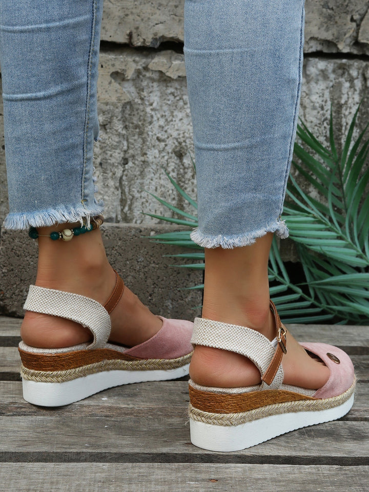 Aliams | Sandalen Knöchelriemen Orthopädische Espadrilles Damensandalen