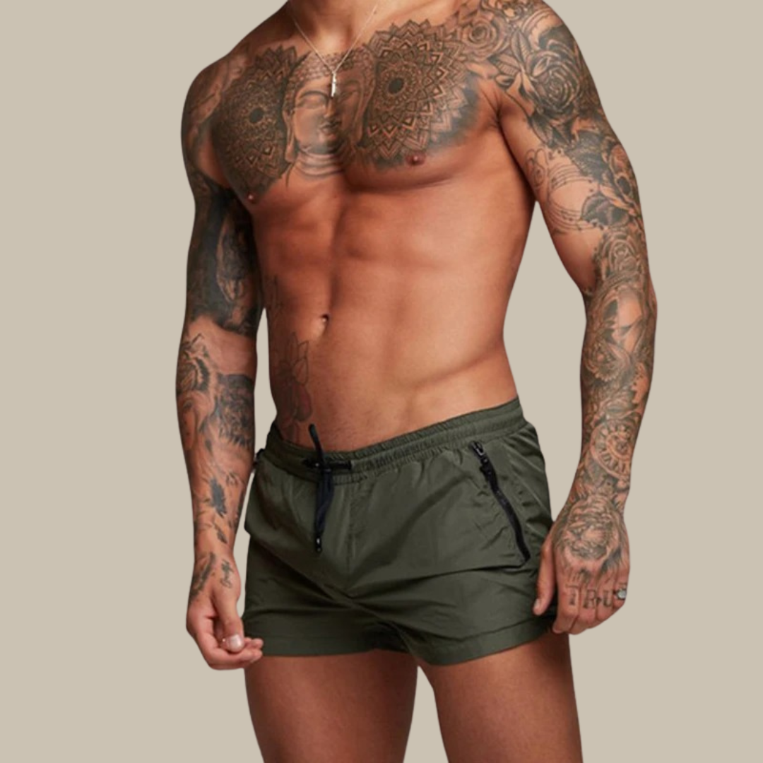 Aliams | Badeshorts Schnell Trocknende Kurze Shorts mit Stretch für Herren