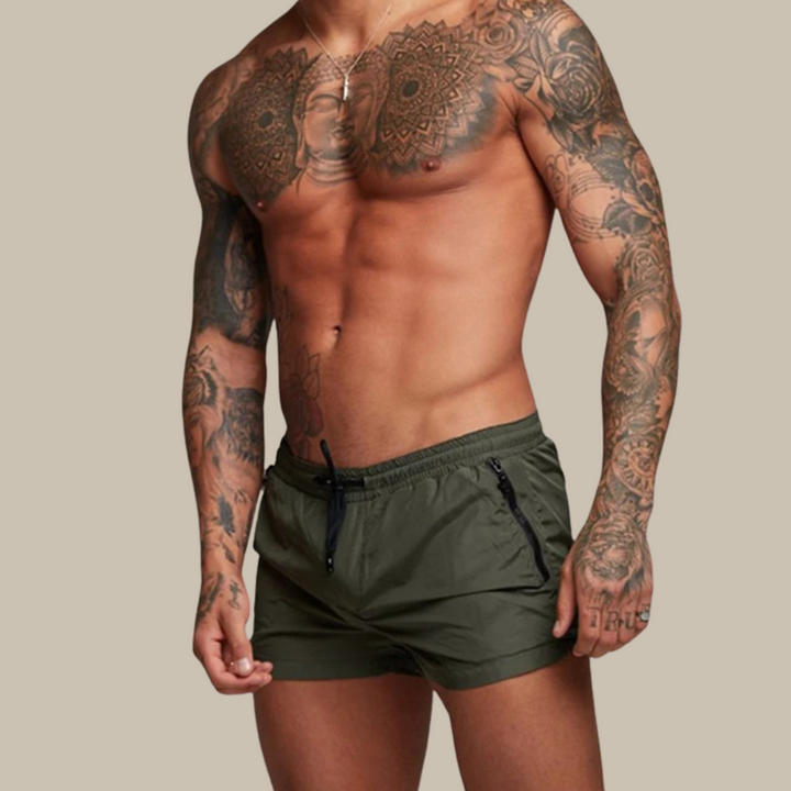 Aliams | Badeshorts Schnell Trocknende Kurze Shorts mit Stretch für Herren