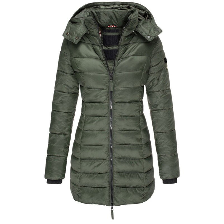 Aliams | Gefütterte Winter-Daunenjacke für Frauen mit Kapuze