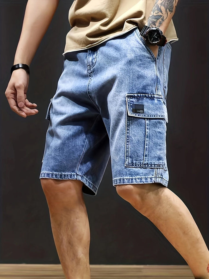 Aliams | Cargo Denim Shorts für Herren