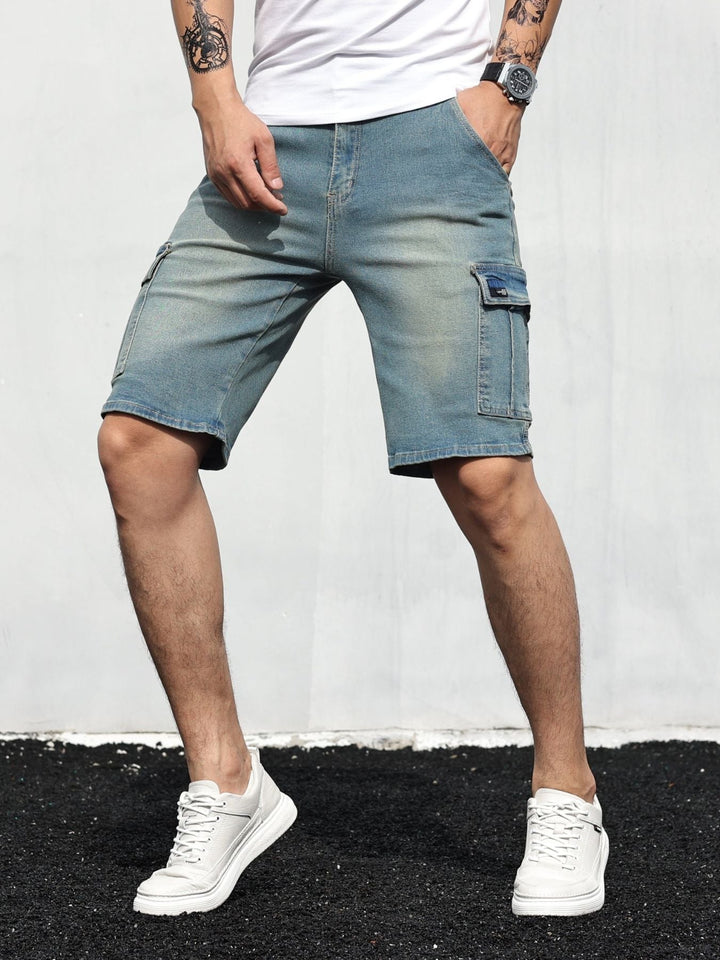 Aliams | Cargo Denim Shorts für Herren