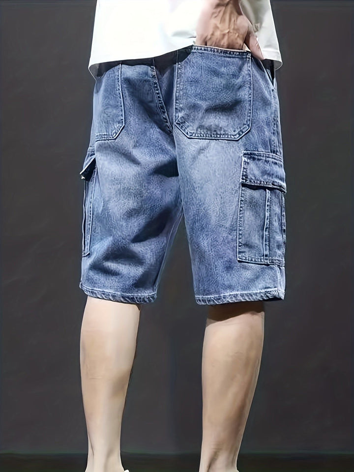 Aliams | Cargo Denim Shorts für Herren