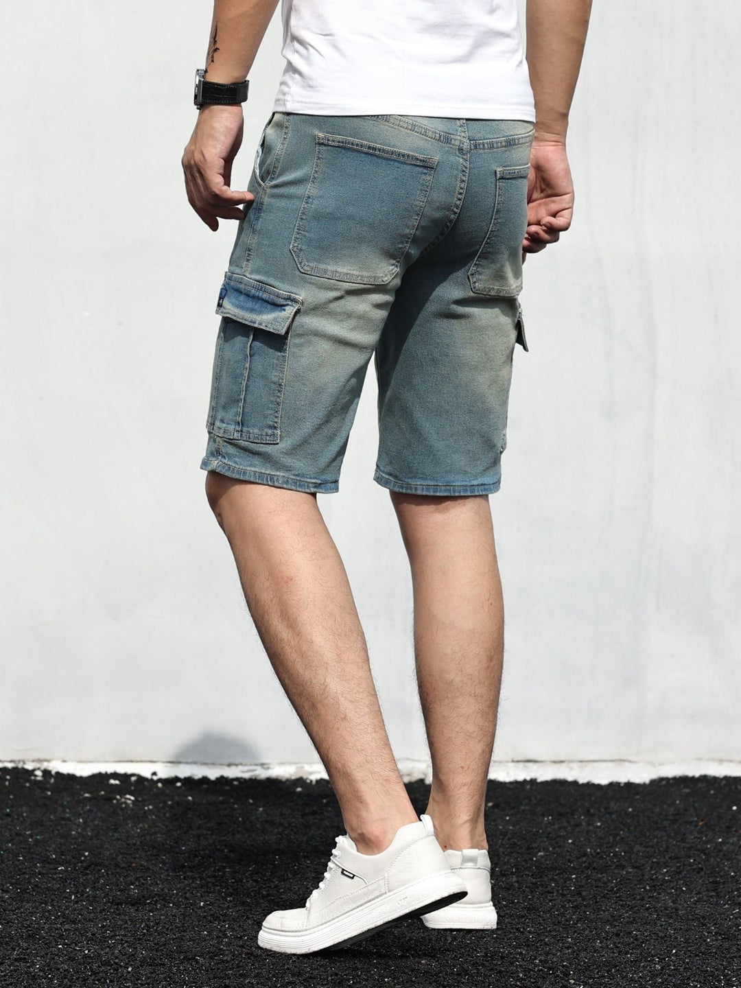 Aliams | Cargo Denim Shorts für Herren