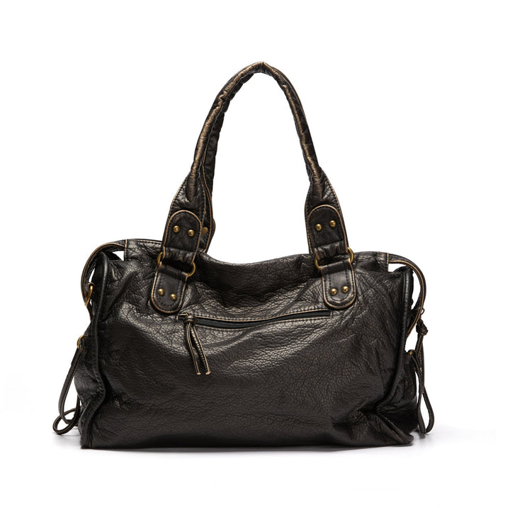 Schwarze Handtasche für die Schule