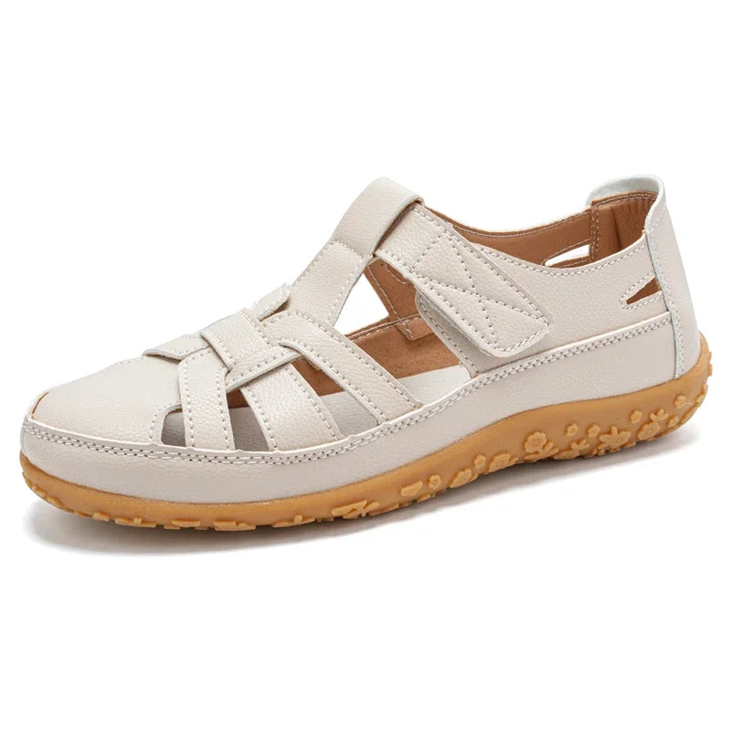 Bequeme flache Sandalen mit Riemchen für Damen