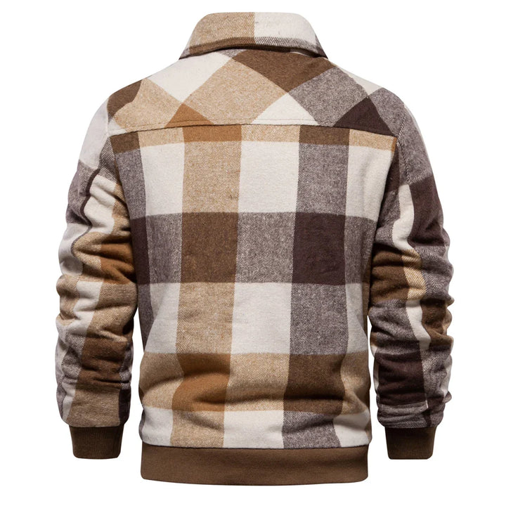 Karierte Jacke