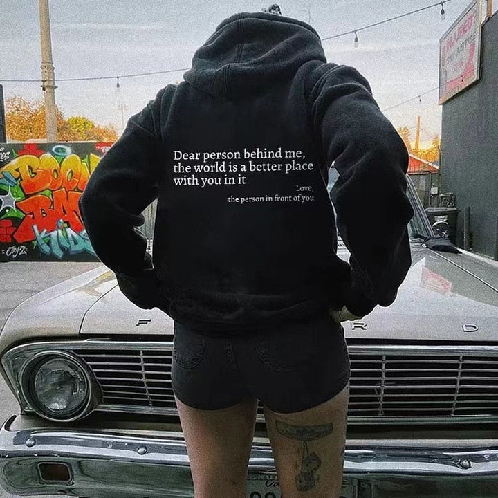Aliams | Angel Liebe Person Hinter Mir Unisex Hoodie