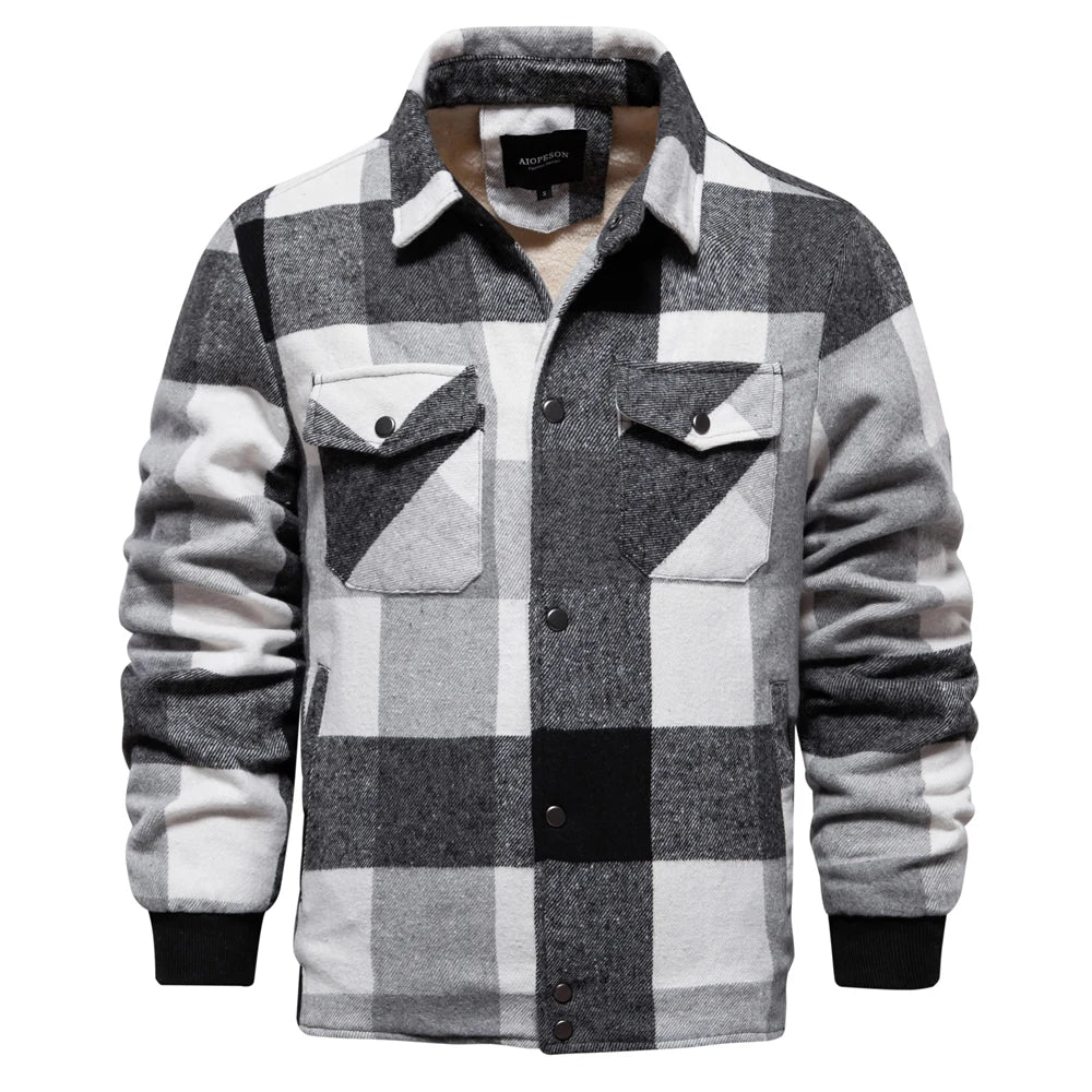 Karierte Jacke