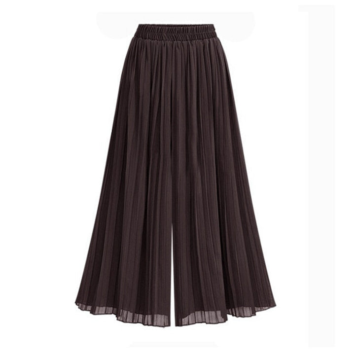 Aliams | Damenhose mit Weitem Bein und Mesh Detail