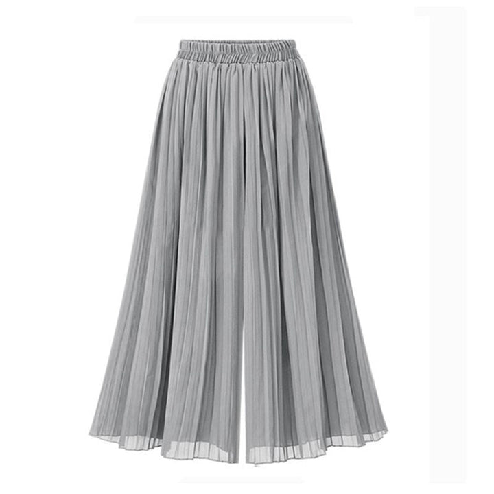 Aliams | Damenhose mit Weitem Bein und Mesh Detail