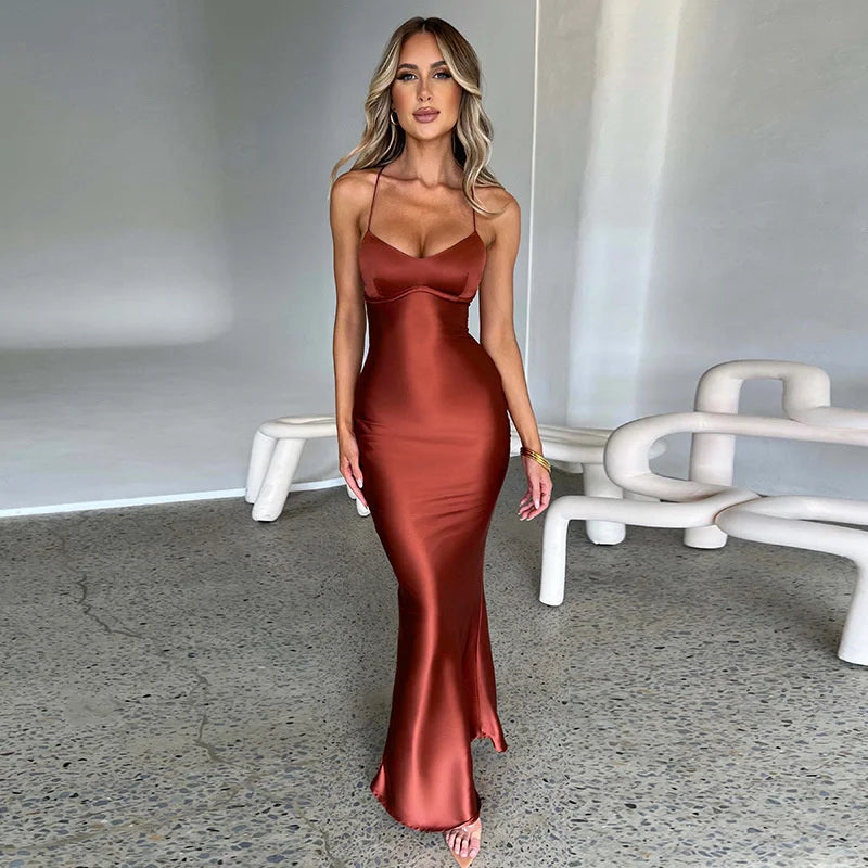 Aliams | Elegantes Maxikleid Mit Seitenschlitz Für Damen