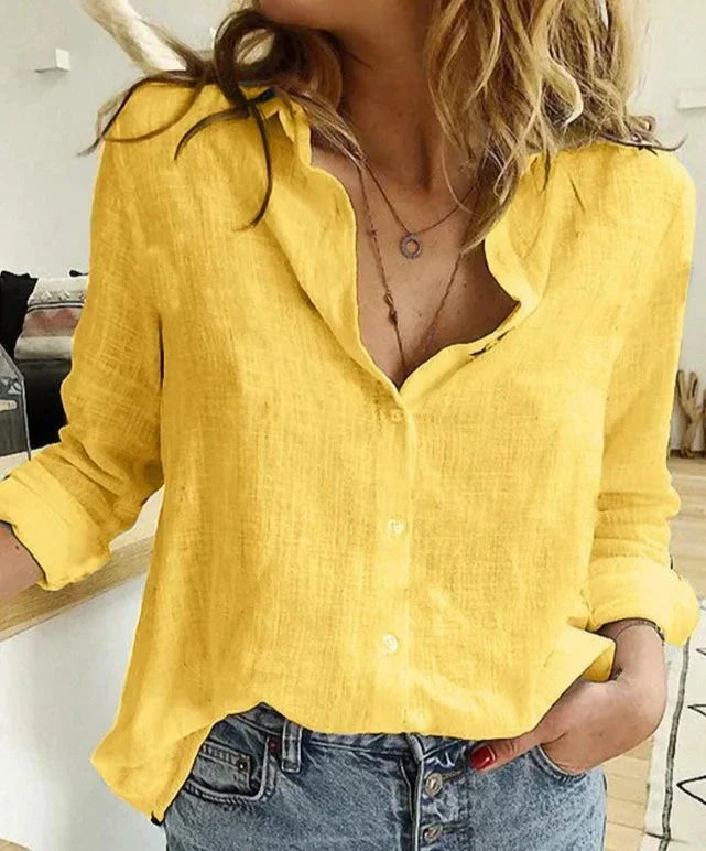 Aliams | Elegantes, Lässiges Langarmshirt für Damen Aus Polyester