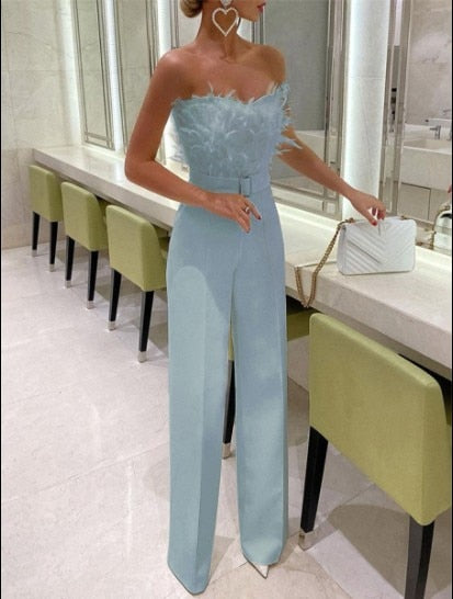 Aliams | Eleganter Lange Jumpsuit Verführerische Party-Mode