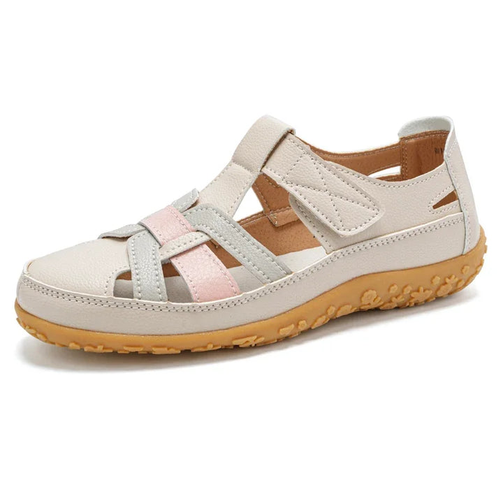 Bequeme flache Sandalen mit Riemchen für Damen