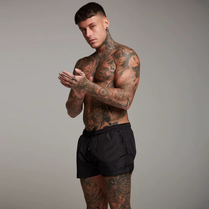 Herren Badeshorts Schwarz – Leicht & Für den Sommer