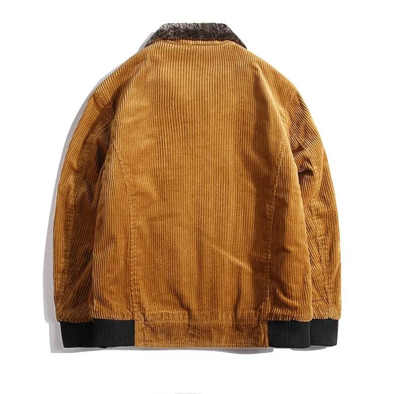 Stilvolle Winter-Cordjacke Für Männer