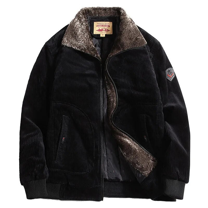 Stilvolle Winter-Cordjacke Für Männer