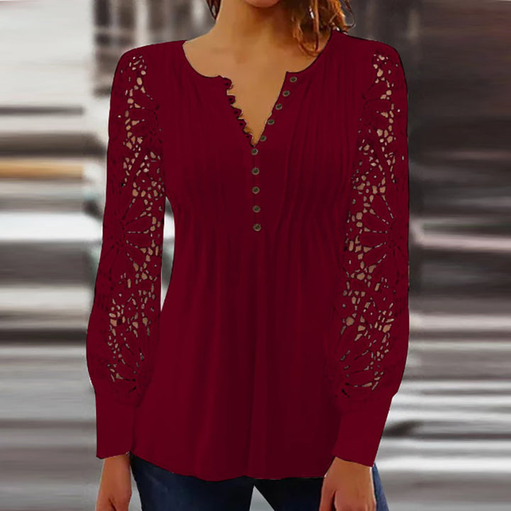 Aliams | Cutipie Elegante Bluse mit Langen Ärmeln