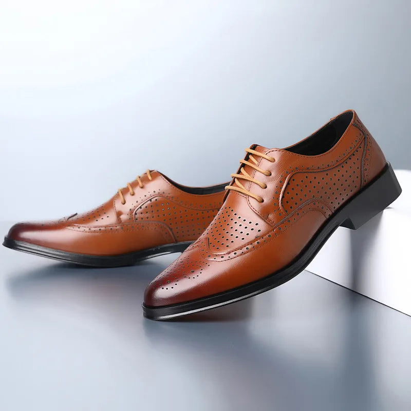 Aliams | Bequeme Oxford Herren Business Anzug Schuhe