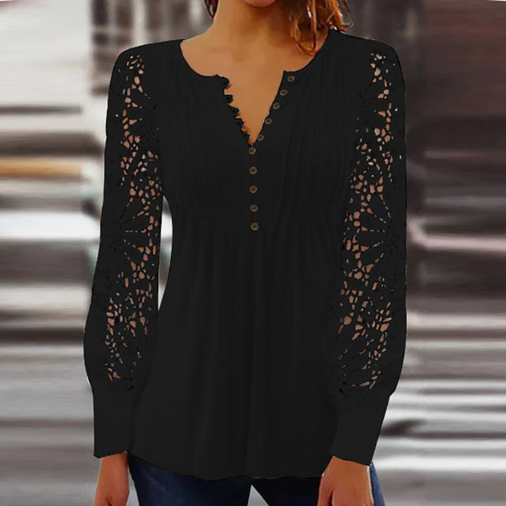 Aliams | Cutipie Elegante Bluse mit Langen Ärmeln
