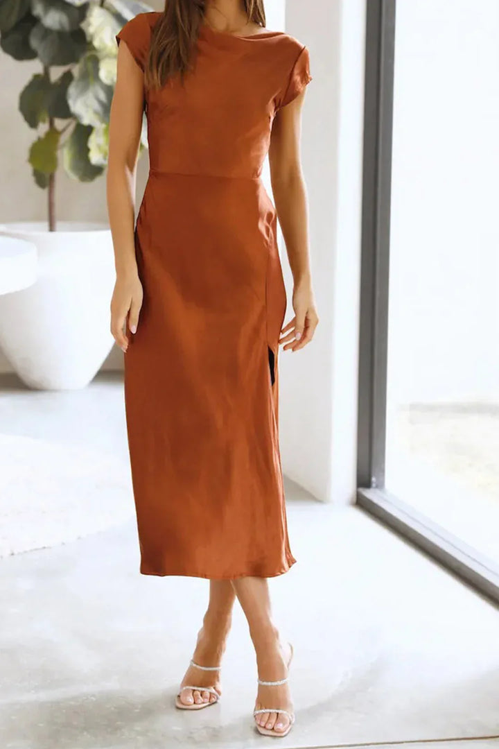 Aliams | Elegantes Slik-Kleid