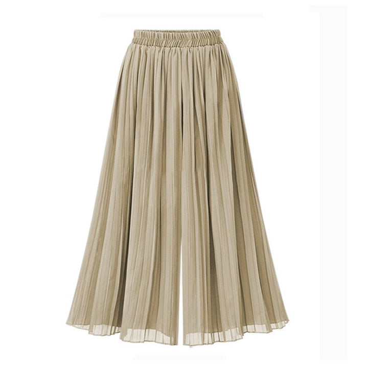 Aliams | Damenhose mit Weitem Bein und Mesh Detail