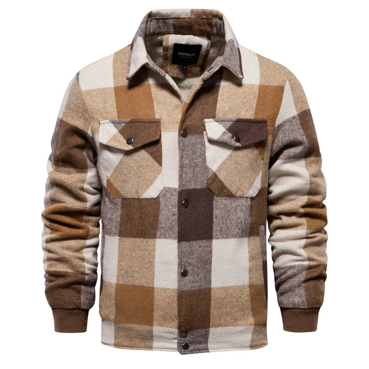 Karierte Jacke