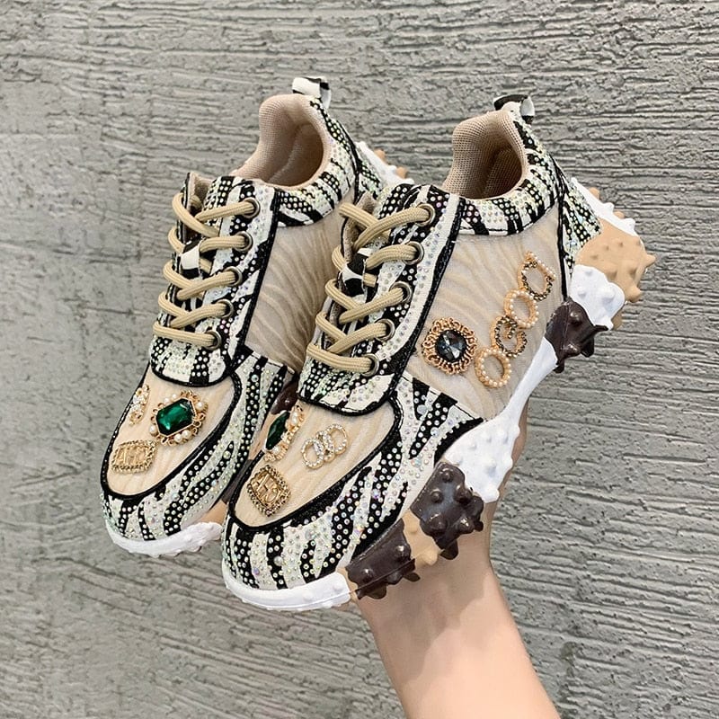 Aliams | Funkelnde Diamanten Schuhe