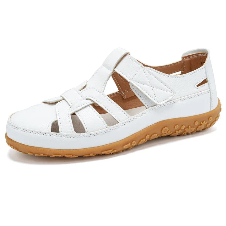 Bequeme flache Sandalen mit Riemchen für Damen