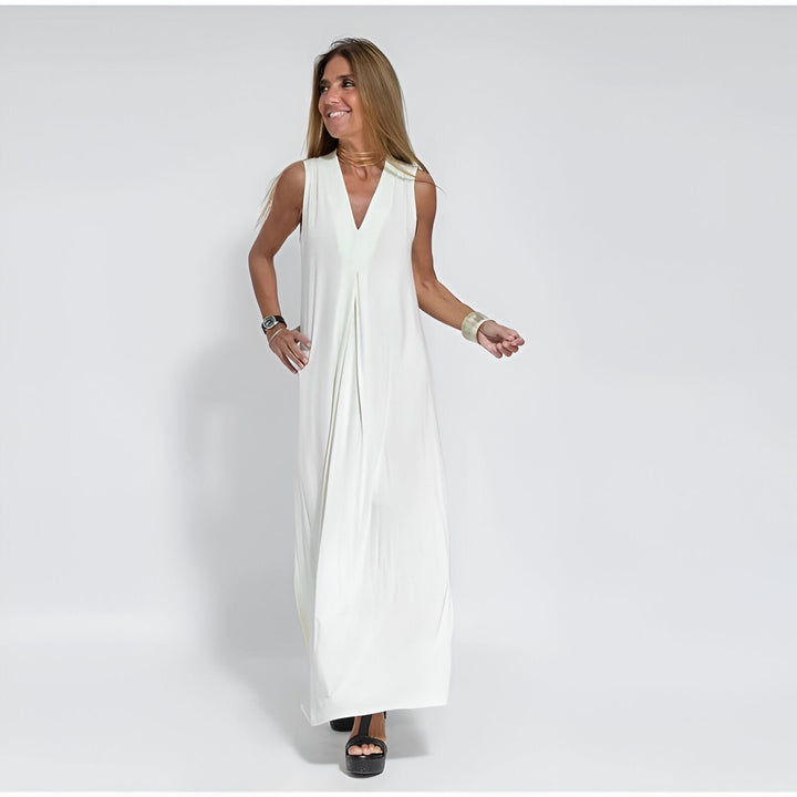 Elegantes Langes Kleid + GRATIS Passende Strickjacke