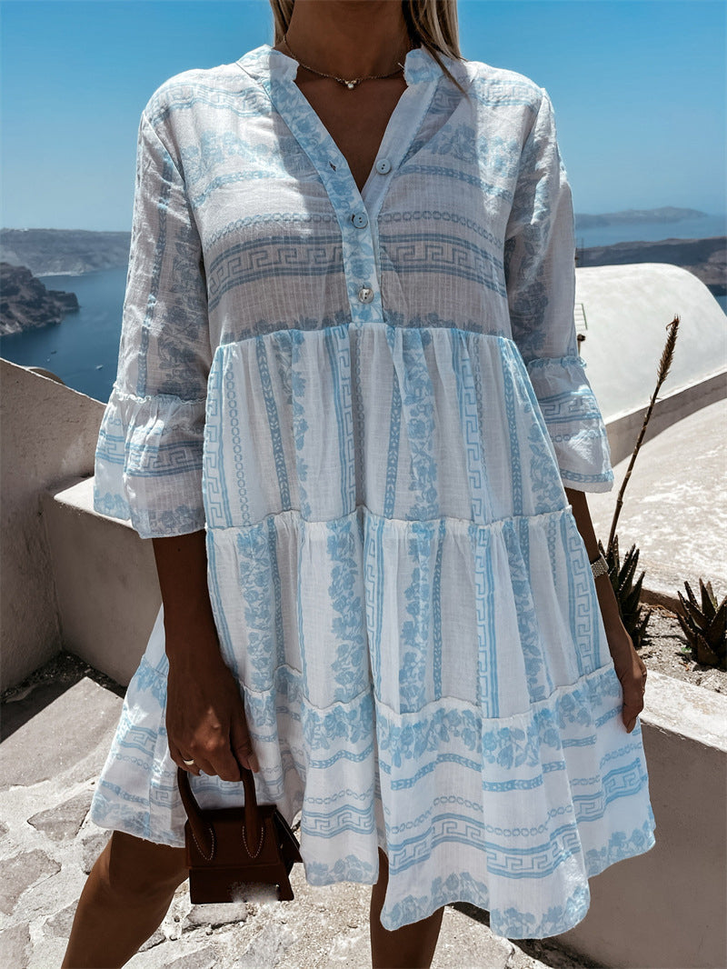 Aliams | Boho Tunika Kleid mit Schichten Millana