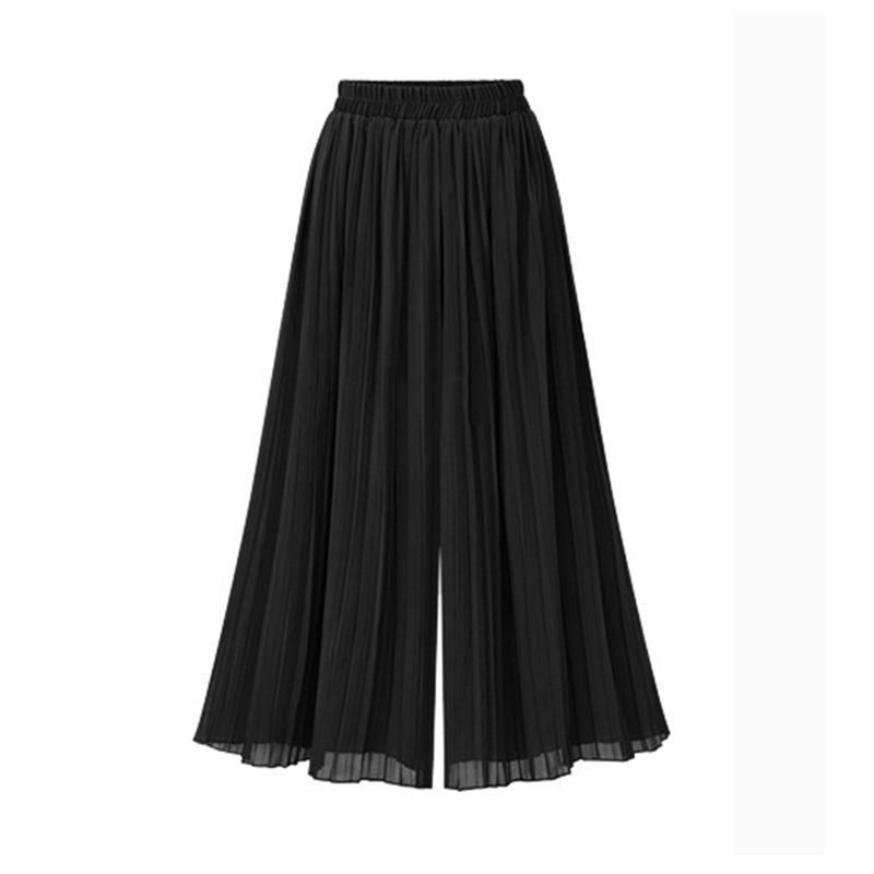 Aliams | Damenhose mit Weitem Bein und Mesh Detail