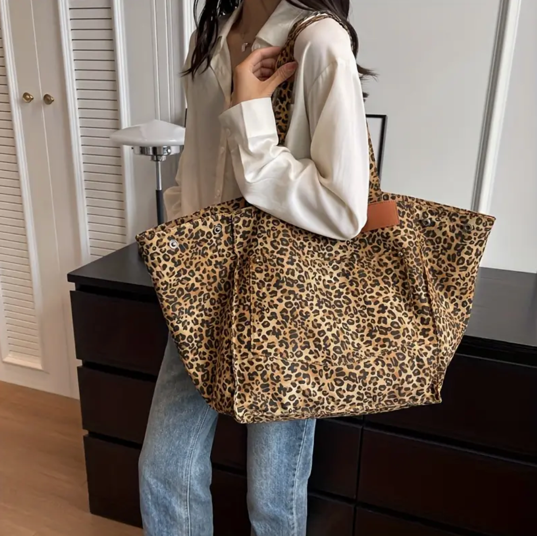 Trendy Leopardentasche