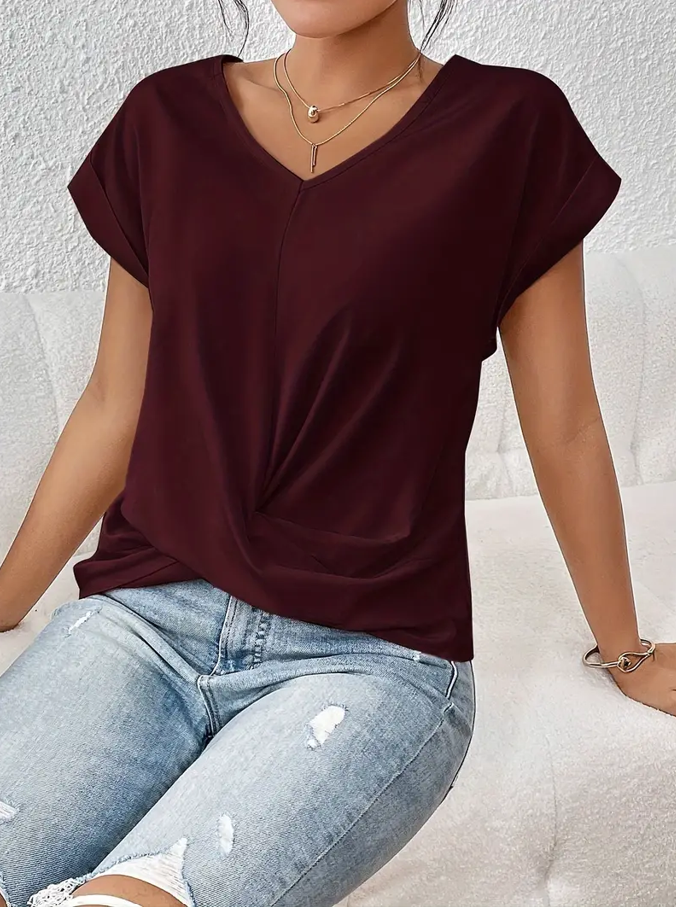 Das Perfekte V-Ausschnitt-Top Für Frauen