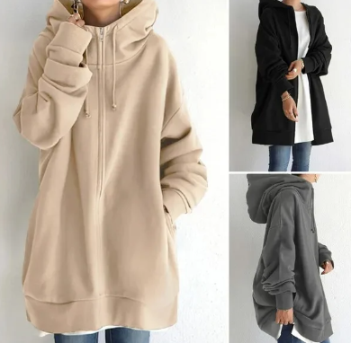 Aliams | Damen-Hoodie mit Reißverschluss für Herbst/Winter