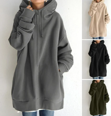 Aliams | Damen-Hoodie mit Reißverschluss für Herbst/Winter