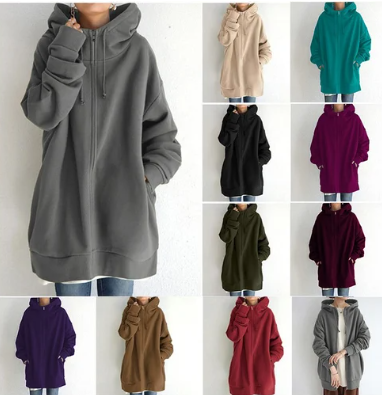 Aliams | Damen-Hoodie mit Reißverschluss für Herbst/Winter